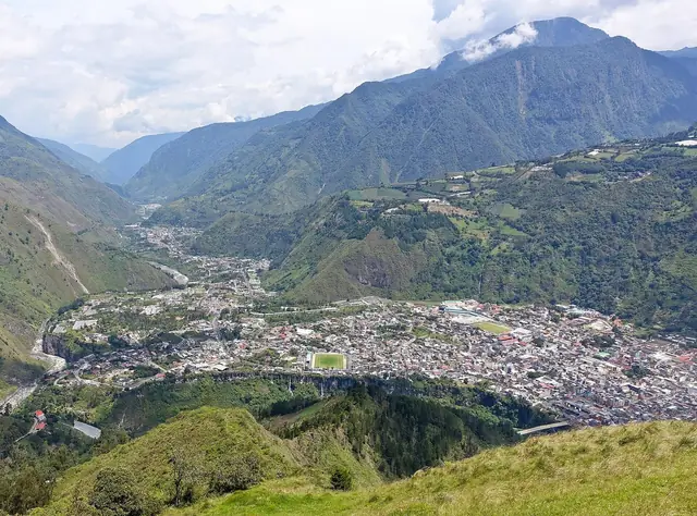 Baños de Agua Santa desde el noroeste