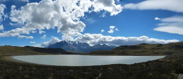Torres del Paine massif from Laguna Amarga